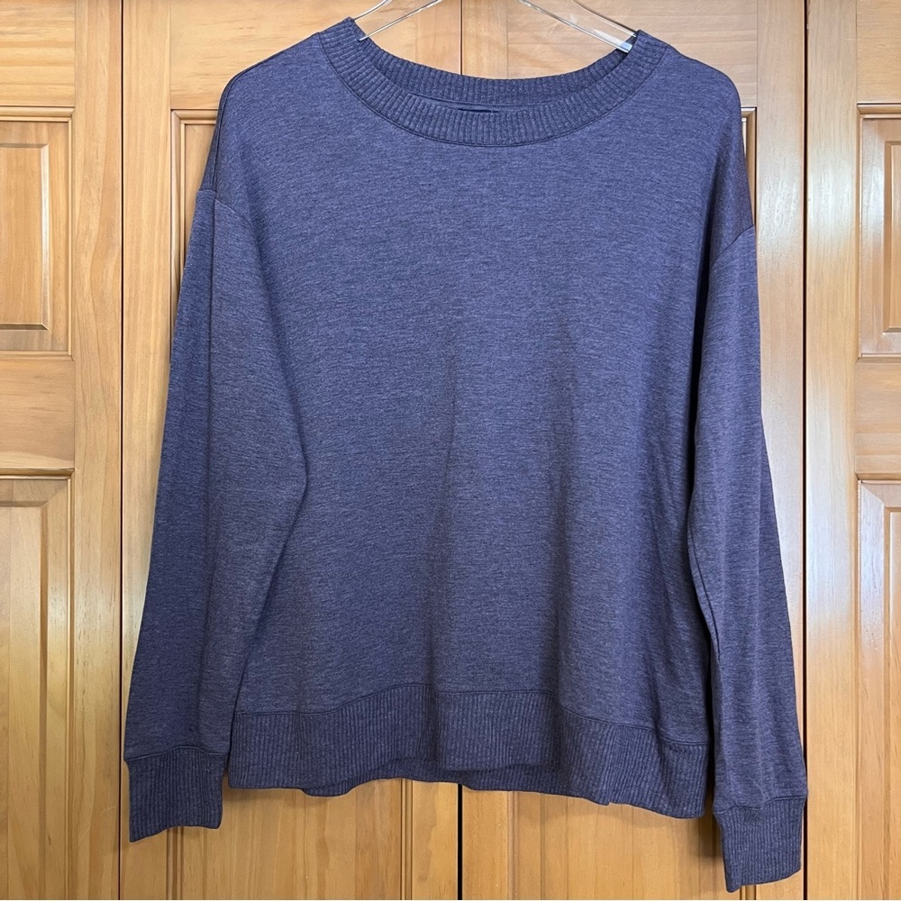 Splendid Purple Long Sleeve Comfy Top Size Medium